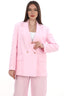Keten Pudra Rengi Oversize Ceket